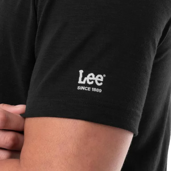 Lee Mens Short Sleeve Slub TeeBlack