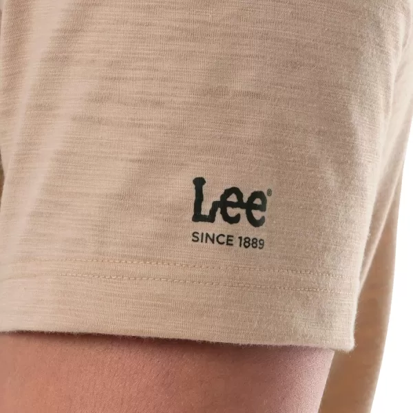 Lee Mens Short Sleeve Slub TeeWalnut