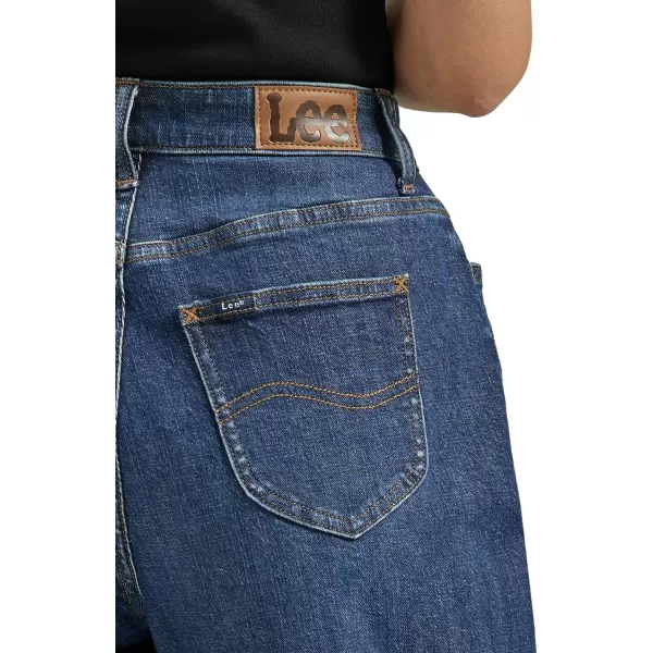 Lee Womens Legendary High Rise Wide Leg Crop JeanInk Spot