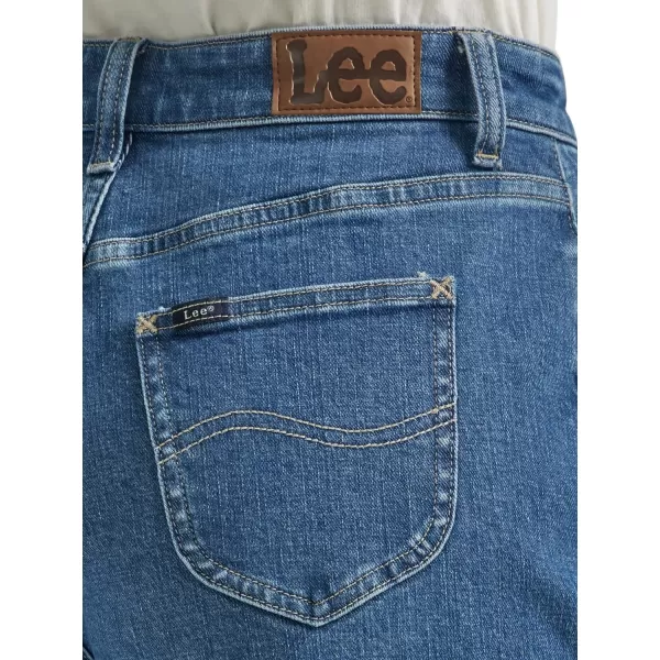 Lee Womens Legendary High Rise Wide Leg Crop JeanShadow Veil