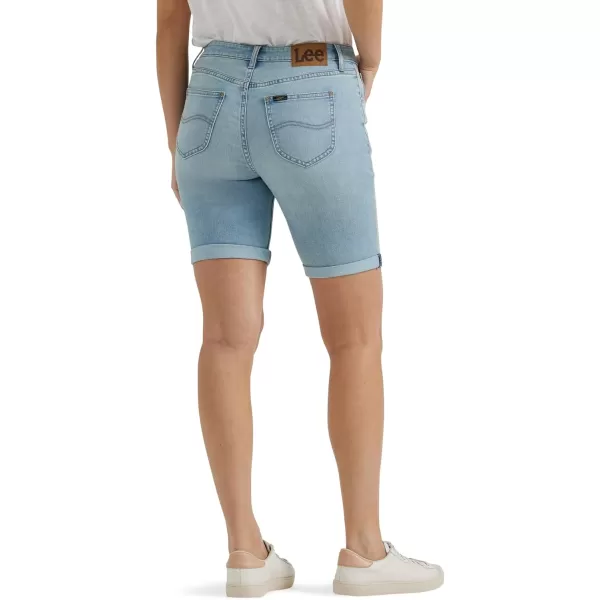 Lee Womens Legendary Rolled Denim Bermuda ShortBurning Bright