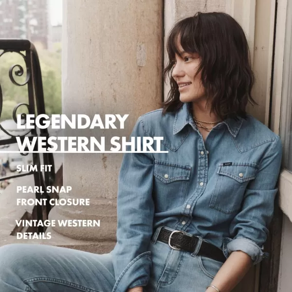 Lee Womens Legendary Slim Fit Western Snap ShirtMt Range