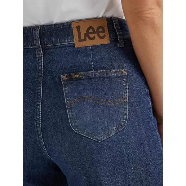 Lee Womens Legendary Wide Leg Seamed Crop Capri JeanInner Strength