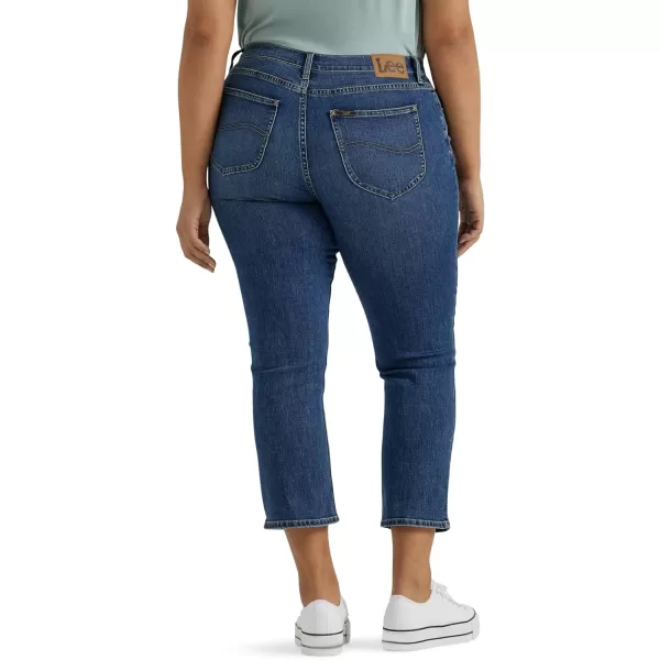 Lee Womens Plus Size Legendary 23 Capri JeanClear Nights