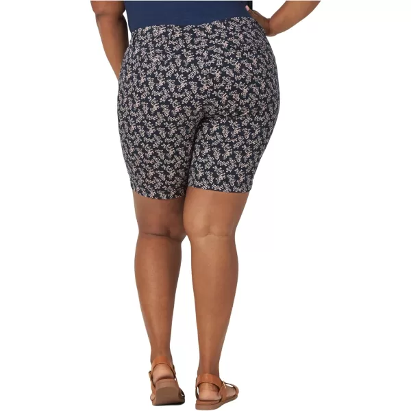 Lee Womens Plus Size Legendary 9 Chino Bermuda ShortNavy Ditsy Floral