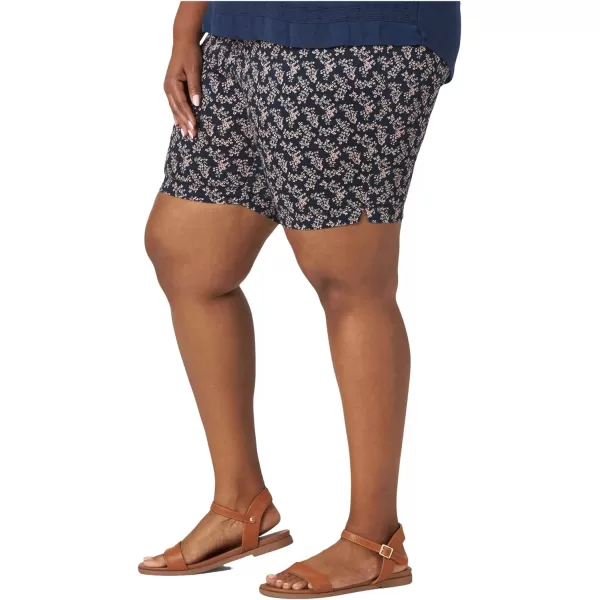 Lee Womens Plus Size Legendary 9 Chino Bermuda ShortNavy Ditsy Floral