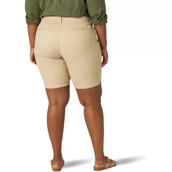 Lee Womens Plus Size Legendary 9 Chino Bermuda ShortSafari