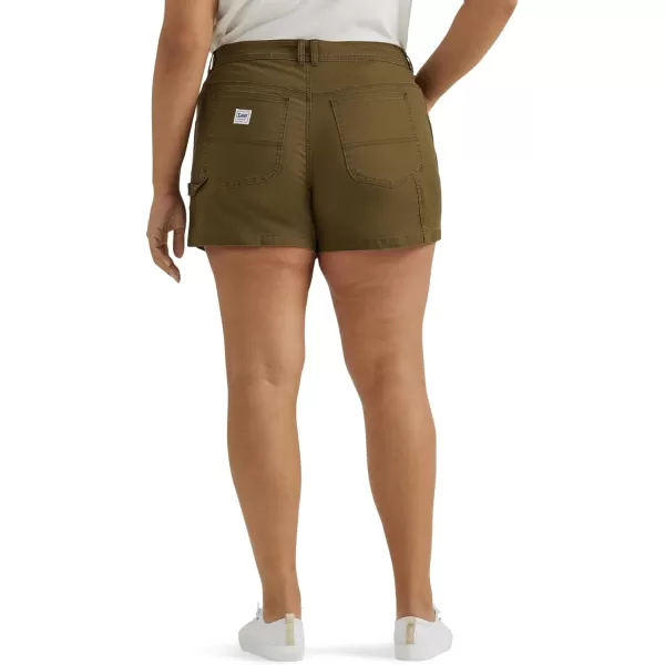 Lee Womens Plus Size Legendary Carpenter ShortOlive Night