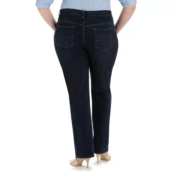 Lee Womens Plus Size Relaxed Fit Straight Leg JeanAuthentic Nile