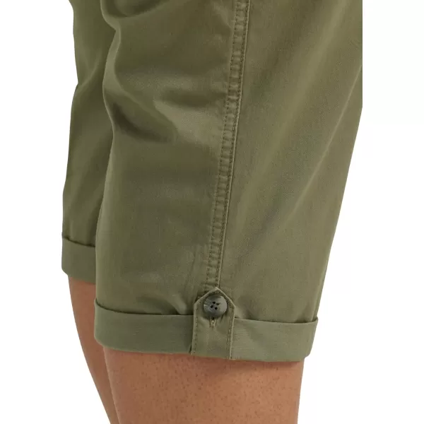 Lee Womens Plus Size Ultra Lux Comfort with Flextogo Cargo Capri PantDeep Lichen Green