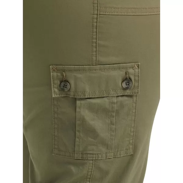 Lee Womens Plus Size Ultra Lux Comfort with Flextogo Cargo Capri PantDeep Lichen Green