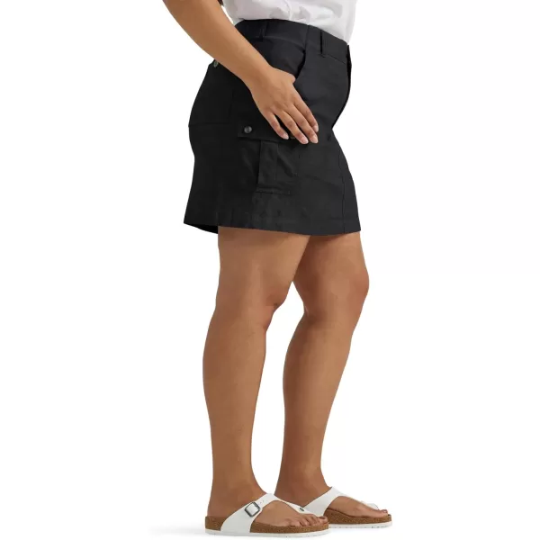 Lee Womens Plus Size Ultra Lux Comfort with Flextogo Cargo SkortBlack