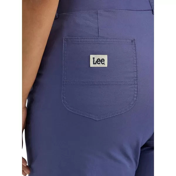 Lee Womens Plus Size Ultra Lux Comfort with Flextogo Utility Bermuda ShortSurf Blue