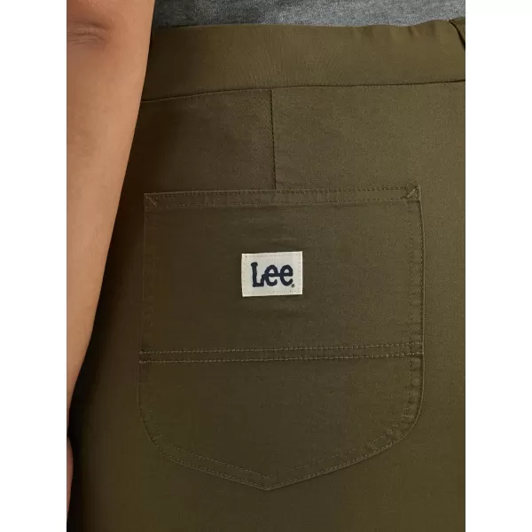 Lee Womens Plus Size Ultra Lux Comfort with Flextogo Utility Skimmer Capri PantOlive Night