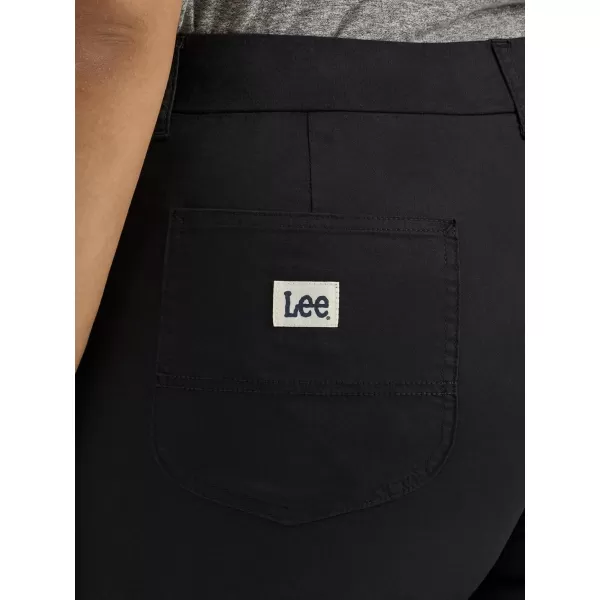 Lee Womens Plus Size Ultra Lux Comfort with Flextogo Utility Skimmer Capri PantUnionall Black