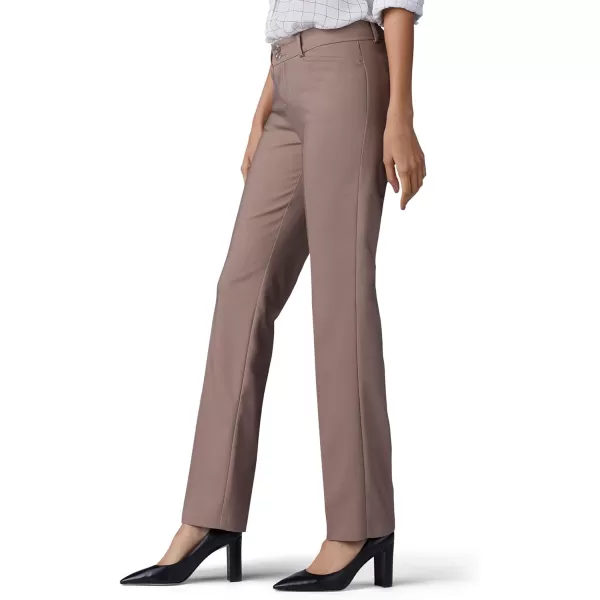 Lee Womens Secretly Shapes Regular Fit Straight Leg PantLight Fawn