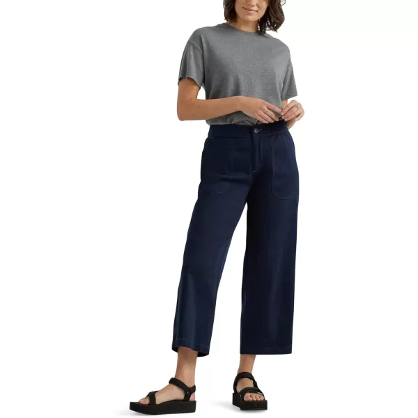 Lee Womens Ultra Lux Comfort Utility Crop Capri PantEmperor Navy