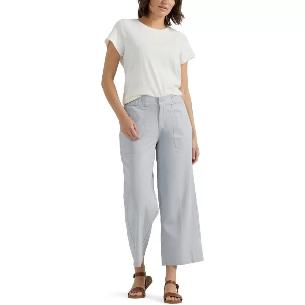 Lee Womens Ultra Lux Comfort Utility Crop Capri PantMaterial Gray