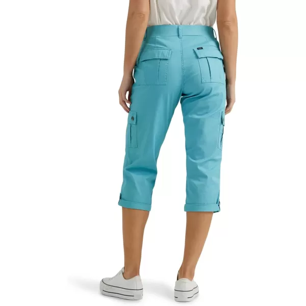 Lee Womens Ultra Lux Comfort with Flextogo Cargo Capri PantBay Blue