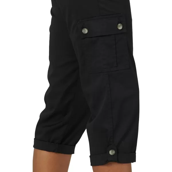 Lee Womens Ultra Lux Comfort with Flextogo Cargo Capri PantBlack