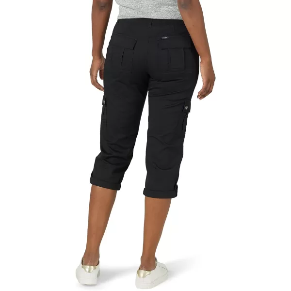 Lee Womens Ultra Lux Comfort with Flextogo Cargo Capri PantBlack