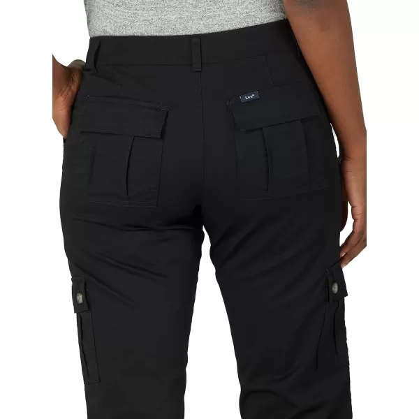 Lee Womens Ultra Lux Comfort with Flextogo Cargo Capri PantBlack