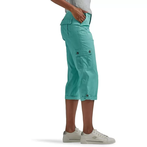 Lee Womens Ultra Lux Comfort with Flextogo Cargo Capri PantDusty Jade