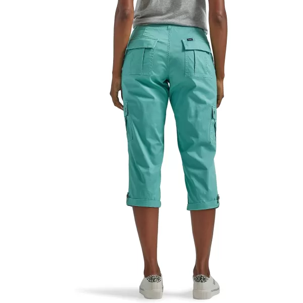 Lee Womens Ultra Lux Comfort with Flextogo Cargo Capri PantDusty Jade