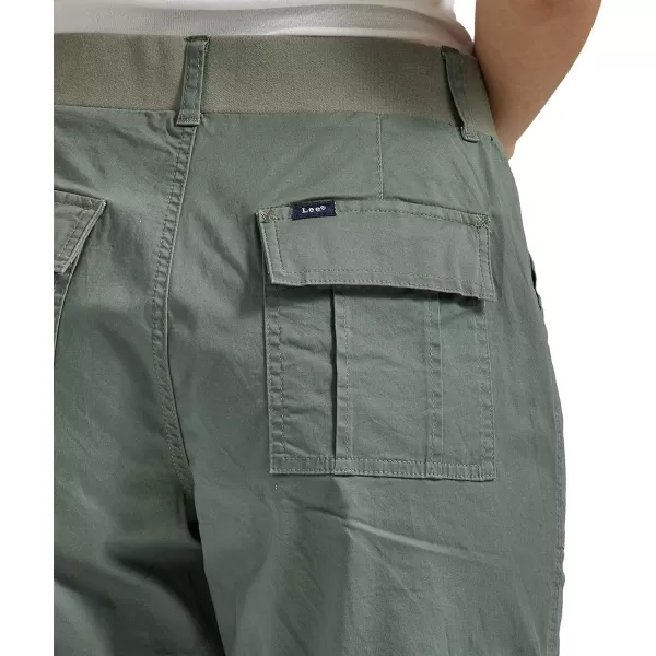 Lee Womens Ultra Lux Comfort with Flextogo Cargo Capri PantFort Green