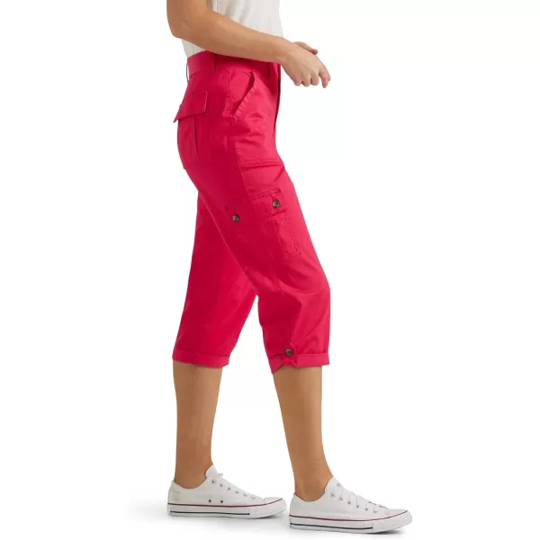 Lee Womens Ultra Lux Comfort with Flextogo Cargo Capri PantHot Magenta