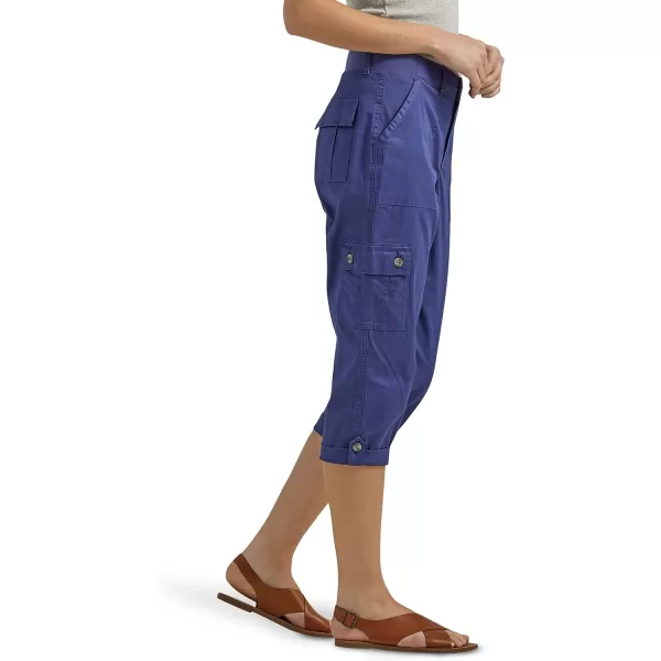 Lee Womens Ultra Lux Comfort with Flextogo Cargo Capri PantMedieval Blue