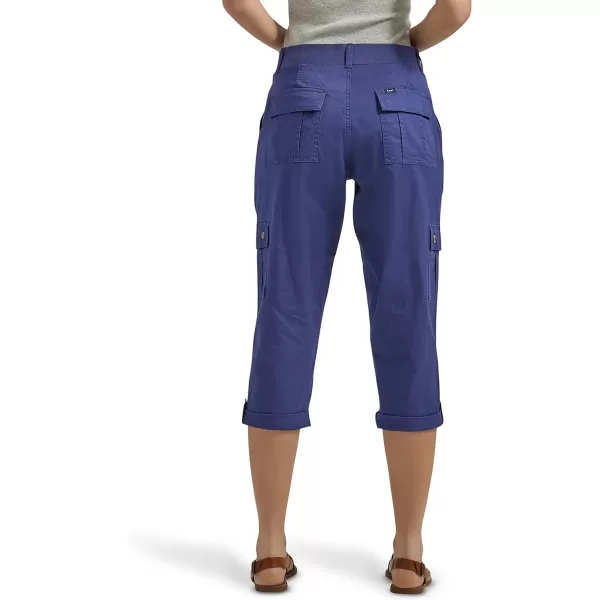 Lee Womens Ultra Lux Comfort with Flextogo Cargo Capri PantMedieval Blue