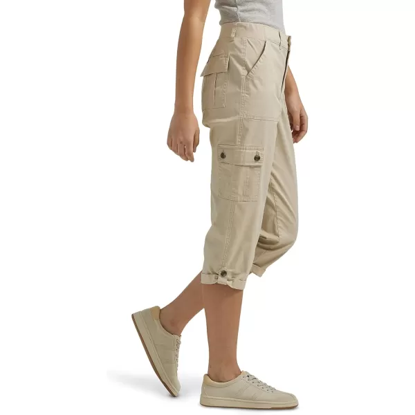 Lee Womens Ultra Lux Comfort with Flextogo Cargo Capri PantPioneer Beige