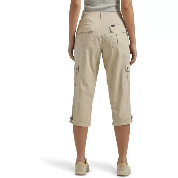 Lee Womens Ultra Lux Comfort with Flextogo Cargo Capri PantPioneer Beige