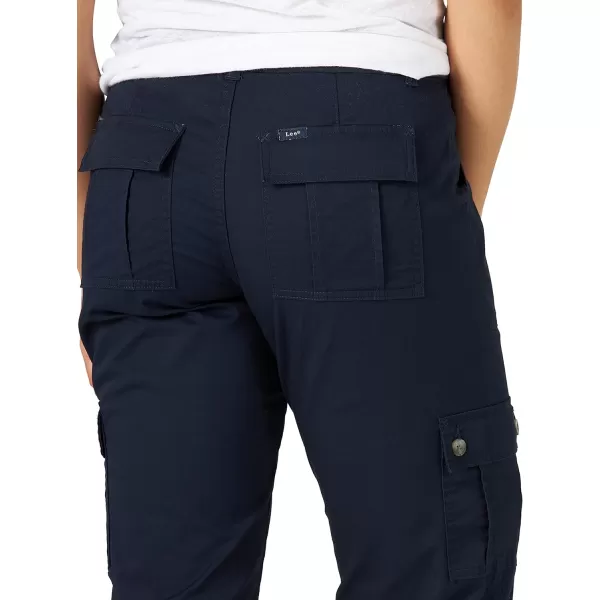 Lee Womens Ultra Lux Comfort with Flextogo Cargo Capri PantRivet Navy