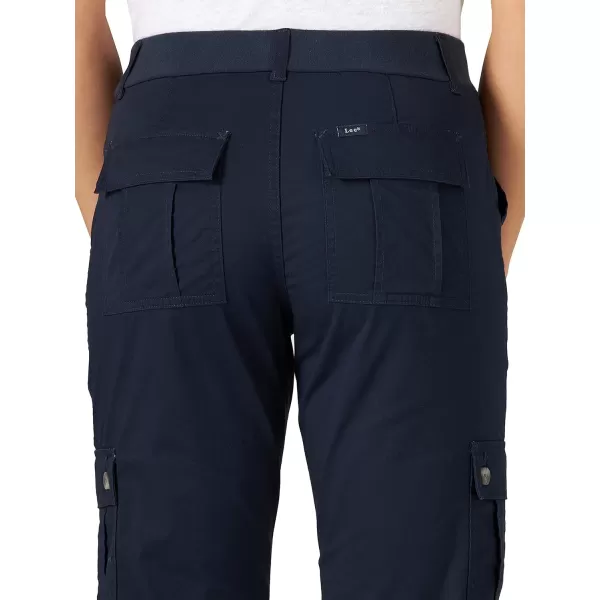 Lee Womens Ultra Lux Comfort with Flextogo Cargo Capri PantRivet Navy