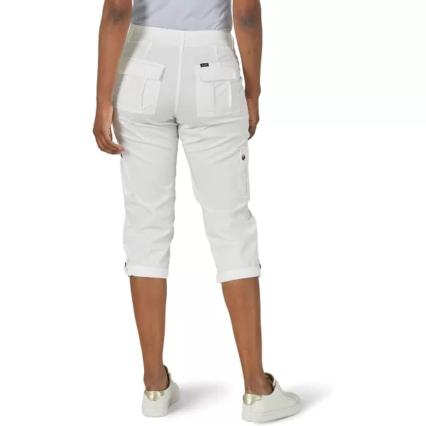 Lee Womens Ultra Lux Comfort with Flextogo Cargo Capri PantWhite