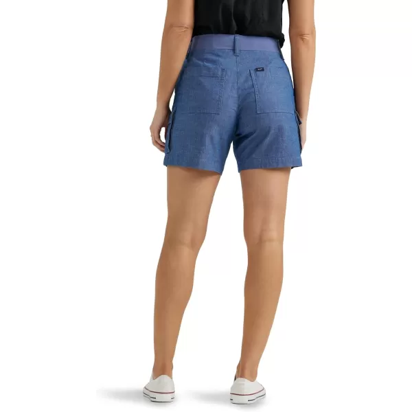 Lee Womens Ultra Lux Comfort with Flextogo Cargo ShortChambray