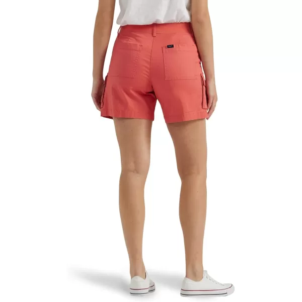 Lee Womens Ultra Lux Comfort with Flextogo Cargo ShortPoppy