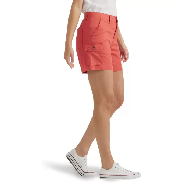 Lee Womens Ultra Lux Comfort with Flextogo Cargo ShortPoppy