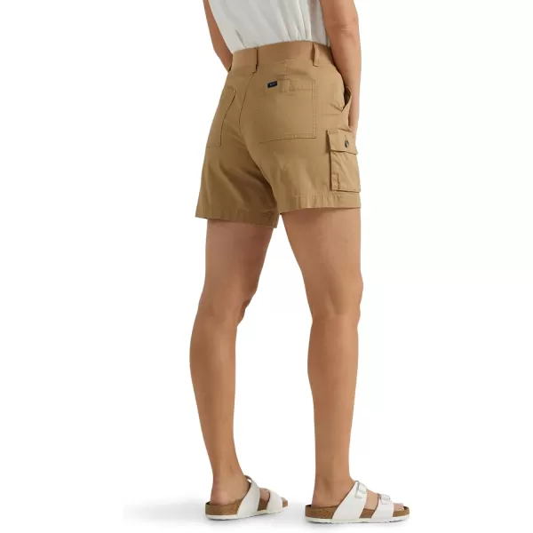 Lee Womens Ultra Lux Comfort with Flextogo Cargo ShortSettler Tan