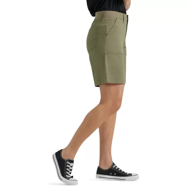 Lee Womens Ultra Lux Comfort with Flextogo Utility Bermuda ShortDeep Lichen Green