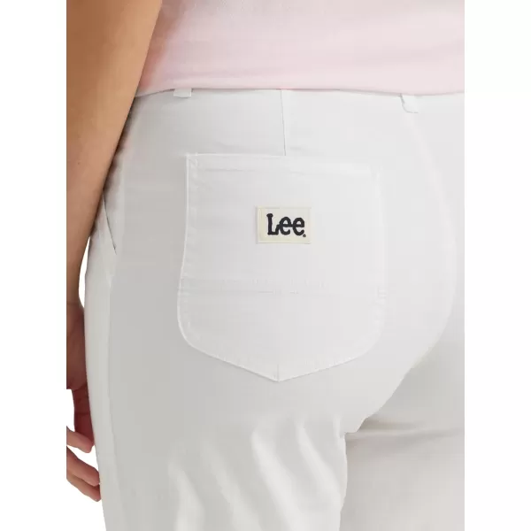 Lee Womens Ultra Lux Comfort with Flextogo Utility Skimmer Capri PantBright White