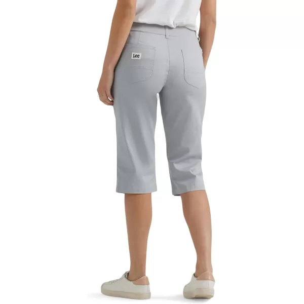 Lee Womens Ultra Lux Comfort with Flextogo Utility Skimmer Capri PantMaterial Gray