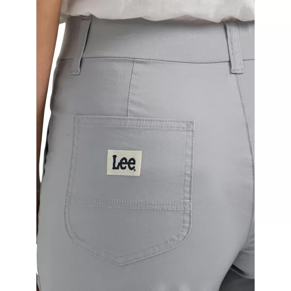 Lee Womens Ultra Lux Comfort with Flextogo Utility Skimmer Capri PantMaterial Gray