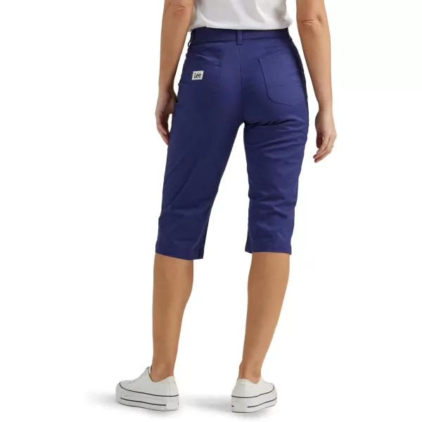 Lee Womens Ultra Lux Comfort with Flextogo Utility Skimmer Capri PantMedieval Blue