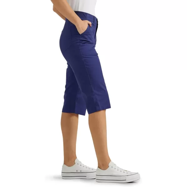 Lee Womens Ultra Lux Comfort with Flextogo Utility Skimmer Capri PantMedieval Blue