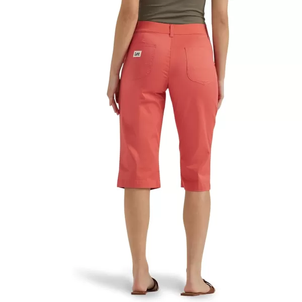 Lee Womens Ultra Lux Comfort with Flextogo Utility Skimmer Capri PantPoppy