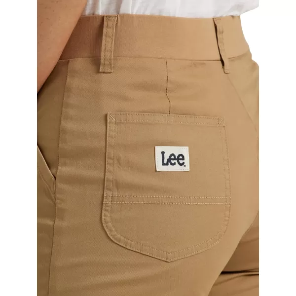 Lee Womens Ultra Lux Comfort with Flextogo Utility Skimmer Capri PantSettler Tan