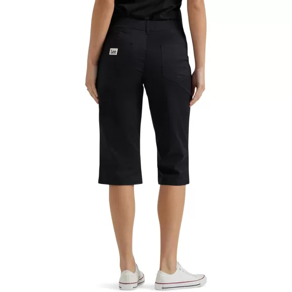 Lee Womens Ultra Lux Comfort with Flextogo Utility Skimmer Capri PantUnionall Black